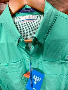 Columbia Men's PFG Tamiami II Short Sleeve Fishing Shirt - Gulf Stream